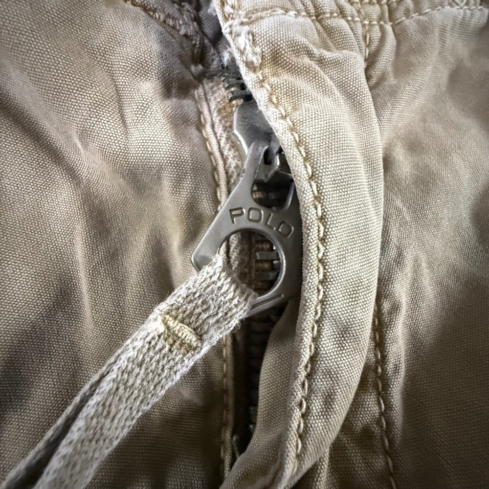 Vintage Polo Ralph Lauren Cargo Pants Mens 36x32 Tan Khaki Military Paratrooper - Picture 4 of 12